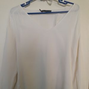 Zara Basic White Blouse